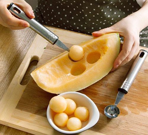 Melonin valmistelu varastointia varten