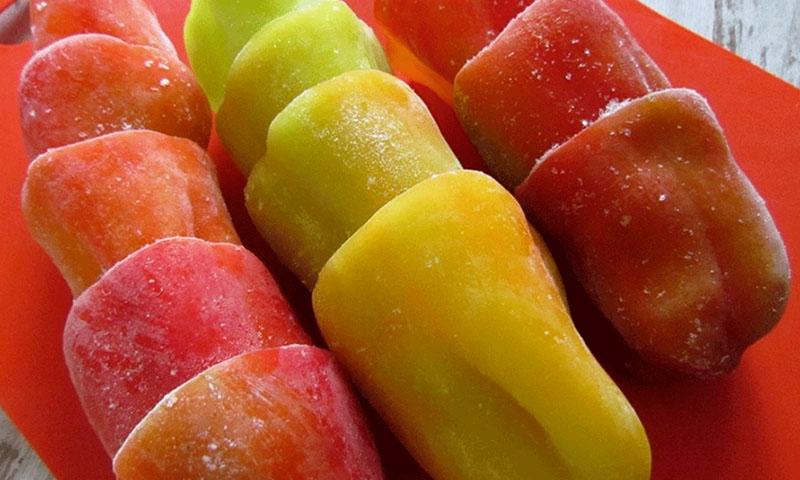 pakastetut paprikat täytettä varten