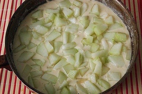 päälle melonikuutioita