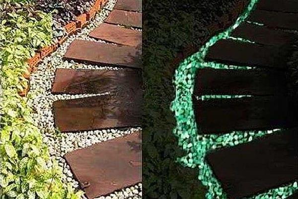 puutarhapolkujen koristelu