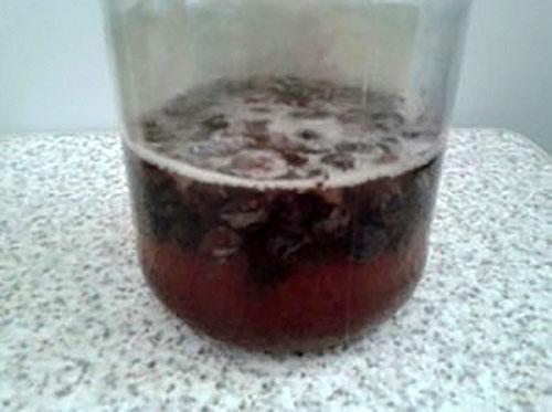 rusinahapan käyminen