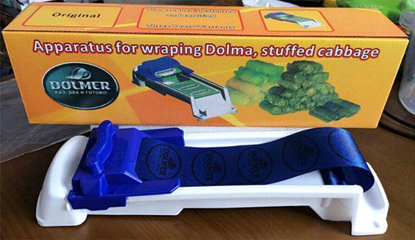 laite täytetyn kaalin valmistamiseksi