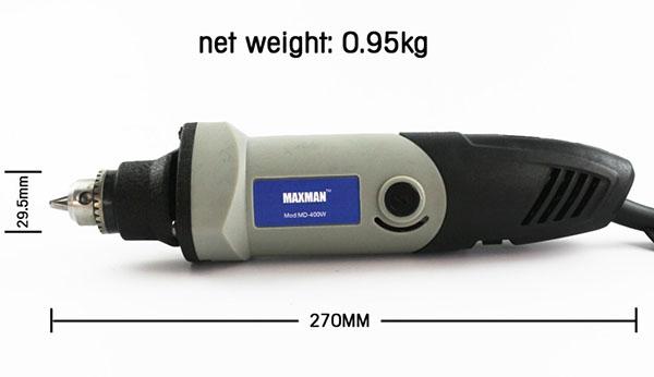 työkalun mitat