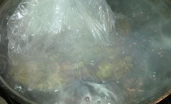 Boiled bacon with spices, garlic, step by step recipe with photo, video