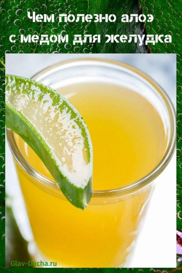 aloe hunajalla vatsaan