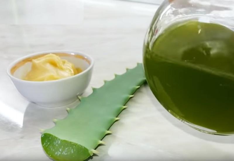 aloe ja hunaja vatsaan