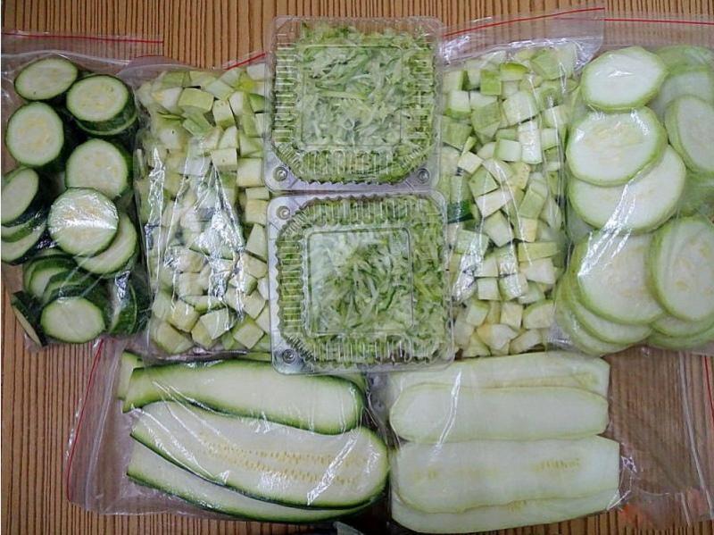 pakastavat kesäkurpitsa talvella kotona
